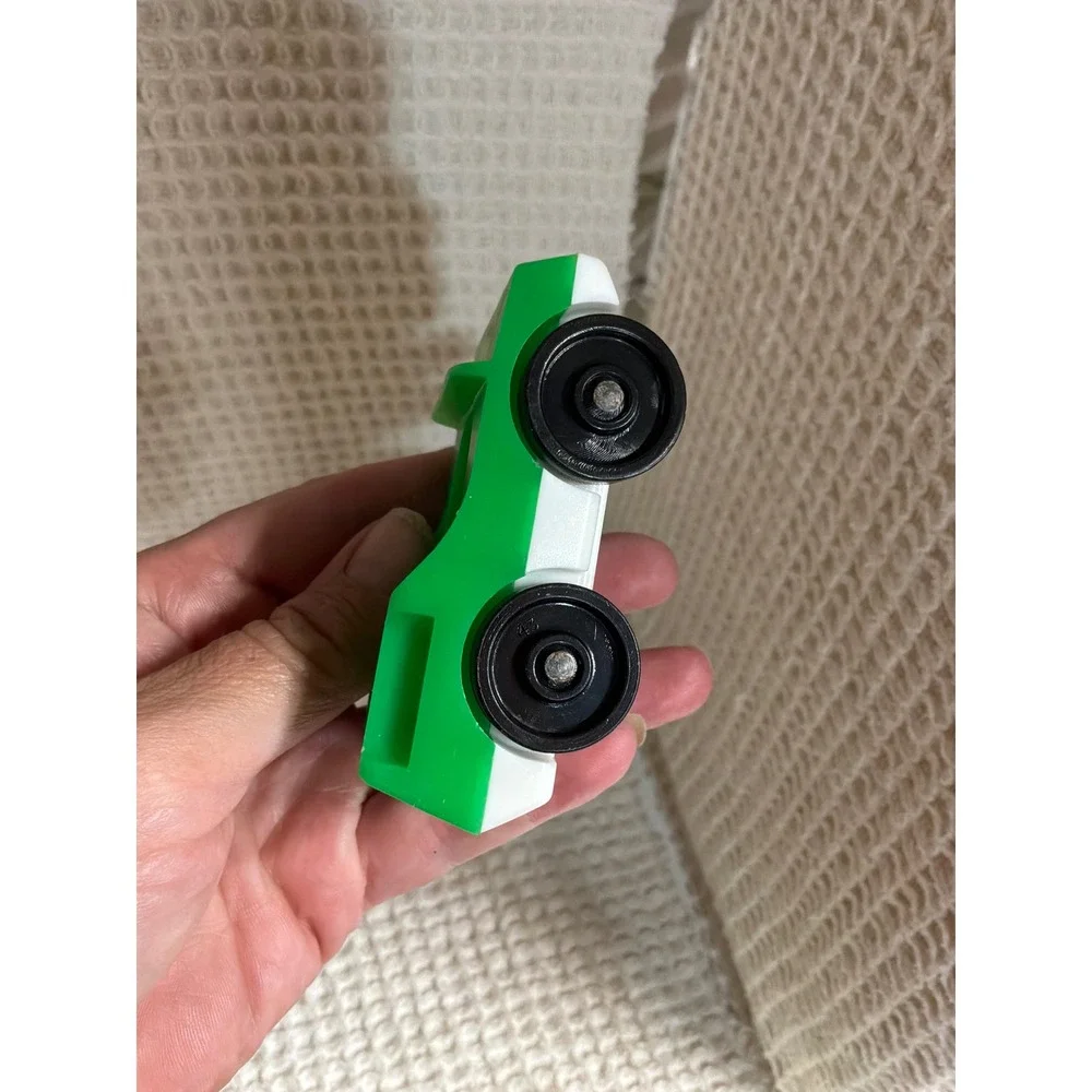 Vintage Unisex Fisher Price Little‎ People Two Seater Toy Car OS Green White